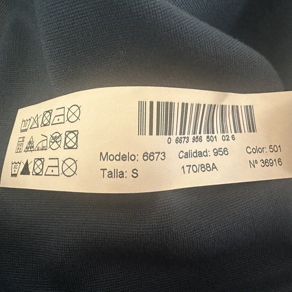 Massimo Dutti NWT S Forest Green Knee Length Dress 3/4 Sleeve Tie Waist Modest‎ - Picture 10 of 10